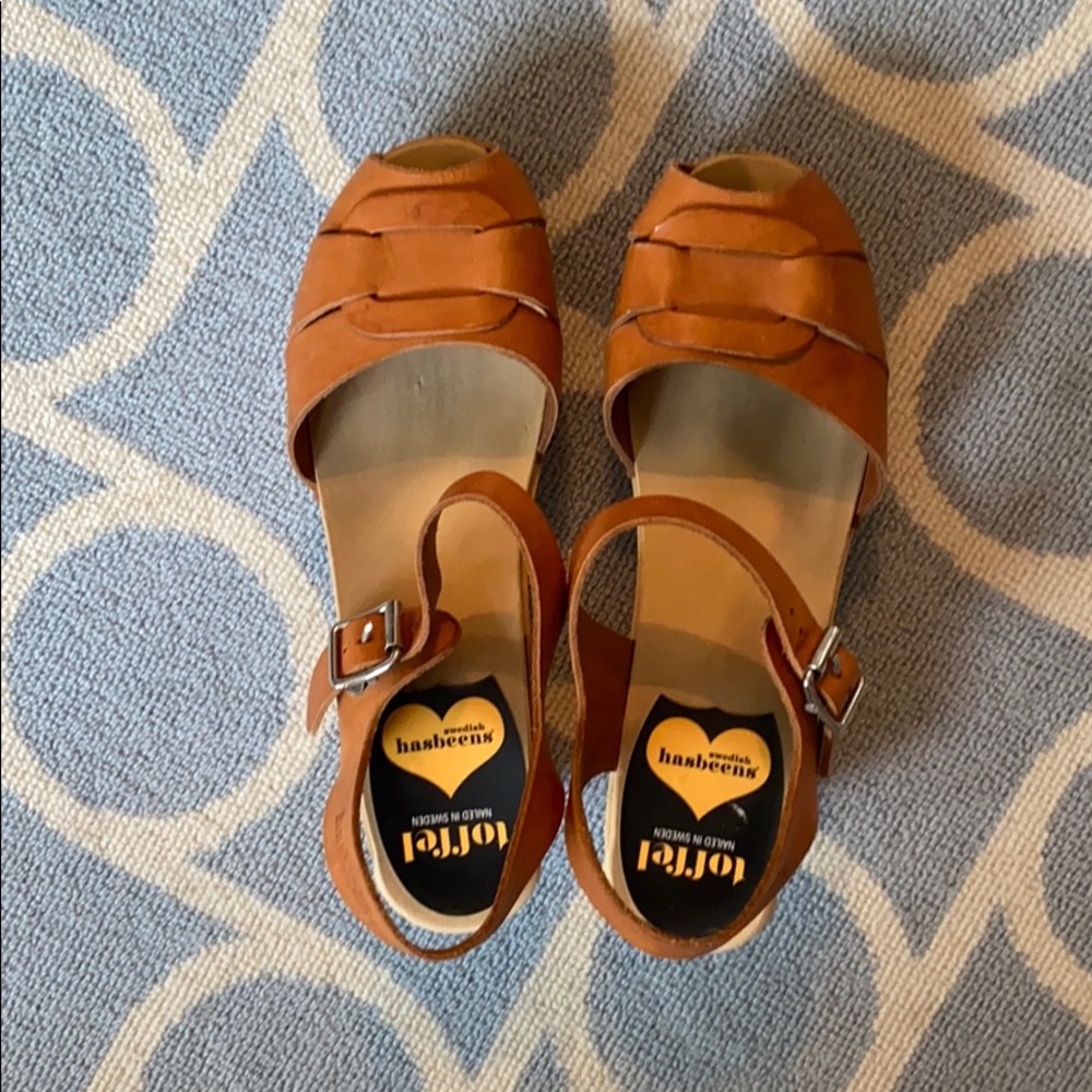 Swedish Hasbeens- Clog w/ Open Toe